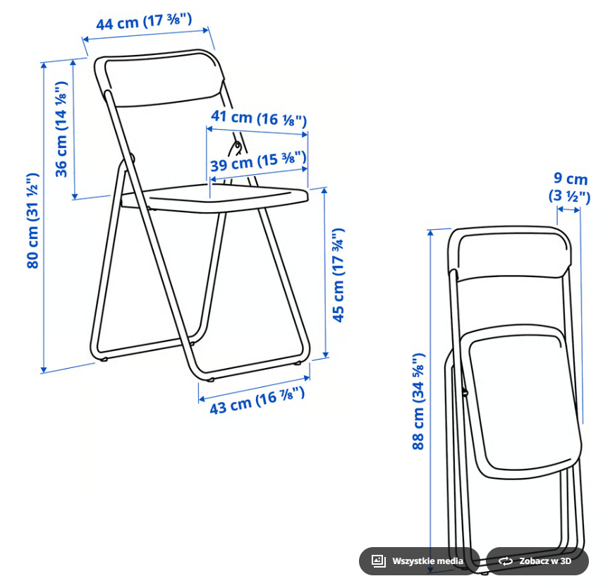 KRZESŁO SKŁADANE VIHALS